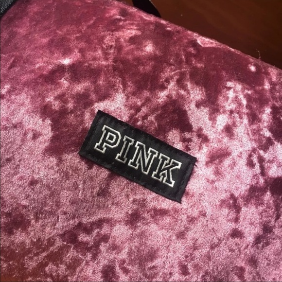 VS Victoria Secret PINK Mauve Velvet Duffle Bag ❤️ - Picture 3 of 4